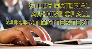 Link to Study Material Archive. Hand on mouse image.